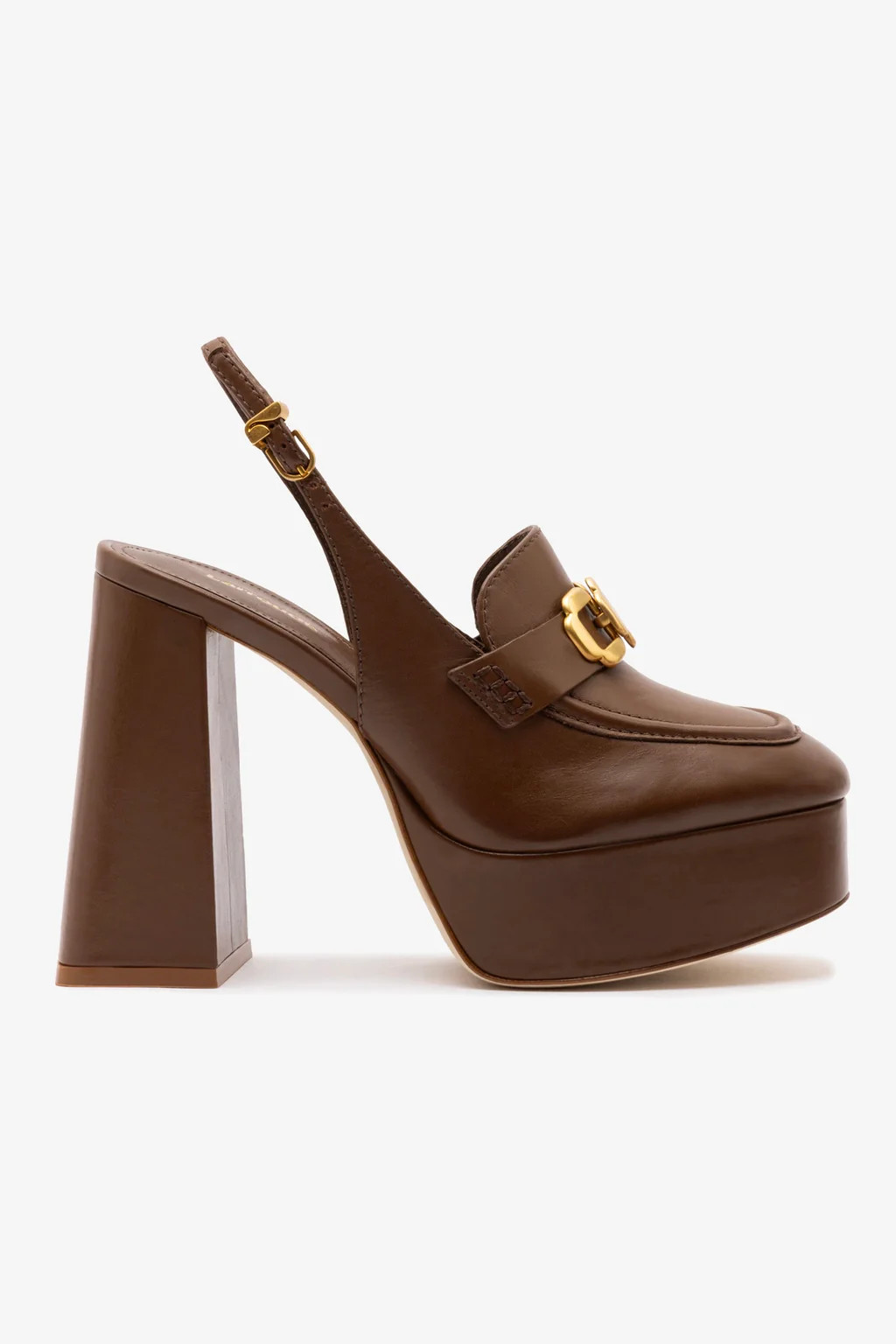 Harrington Hi Loafer In Burnt Umber Leather | Larroude