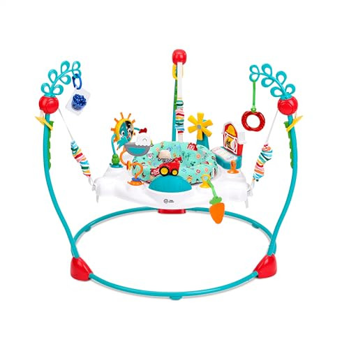 Baby Einstein Farm Explorers Jump & Learn Barnyard 2-in-1 Baby Jumper Activity Center with Interactive Toys, Music, Lights, & Sounds, Ages 6-12 Months | Amazon (US)
