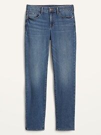 Mid-Rise Power Slim Straight Jeans for Women | Old Navy (US)