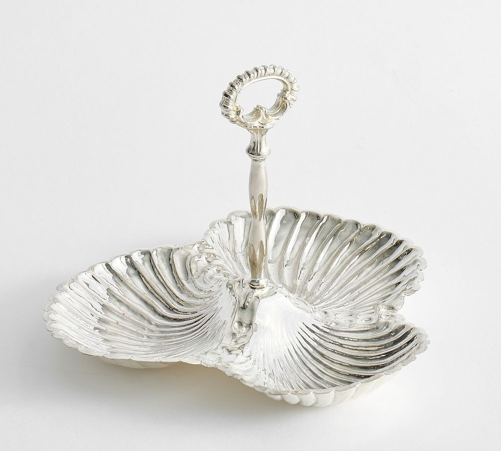 LoveShackFancy Silver Triple Condiment Server | Pottery Barn (US)