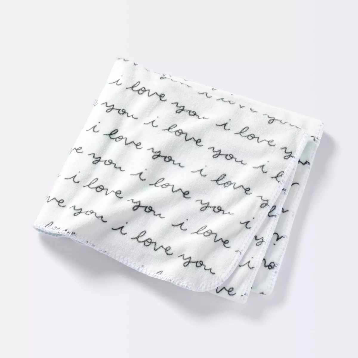 Plush Baby Blanket - I Love You Script - Cloud Island™ | Target