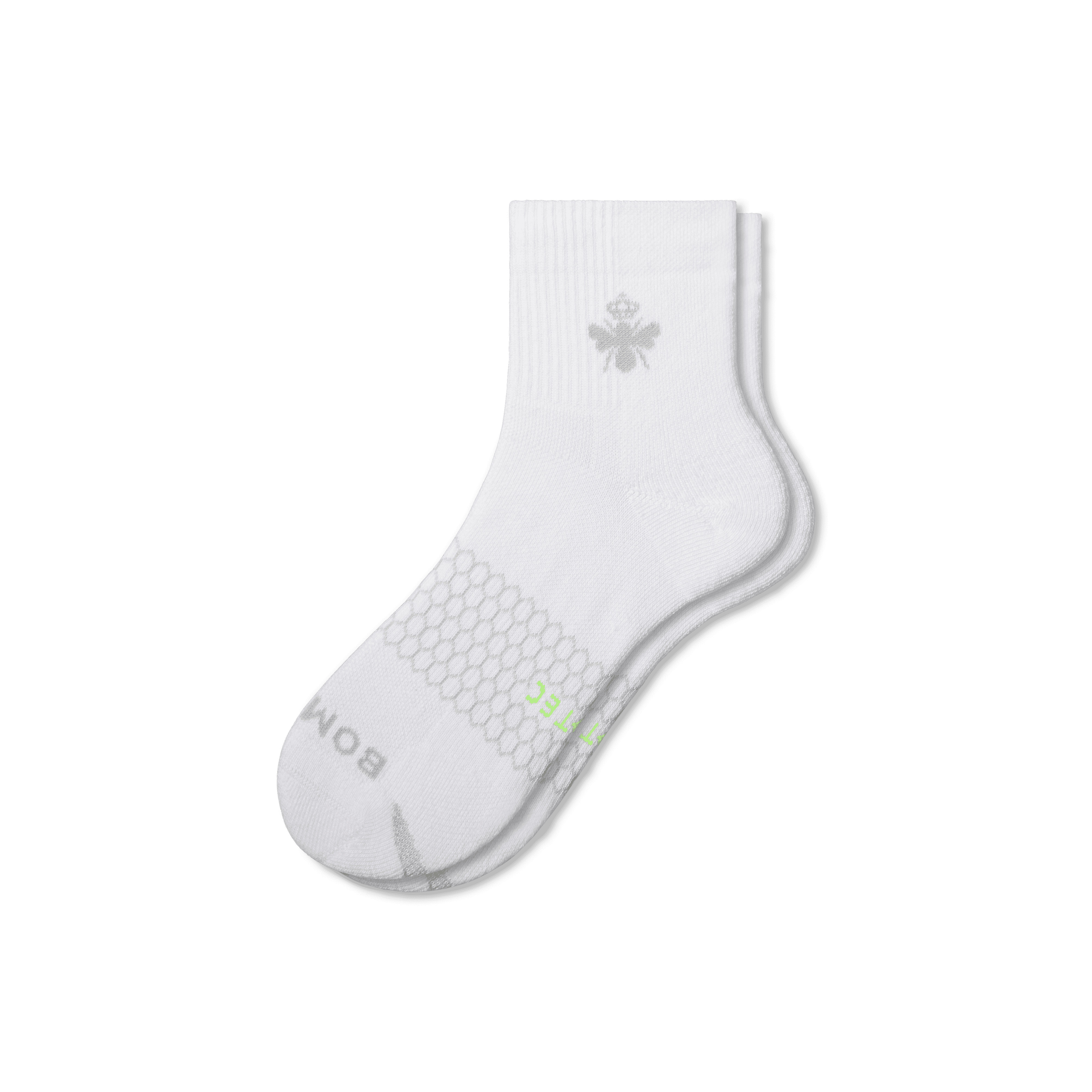 Women's All-Purpose Performance Quarter Socks - White - Large - Cotton Blend - Bombas | Bombas