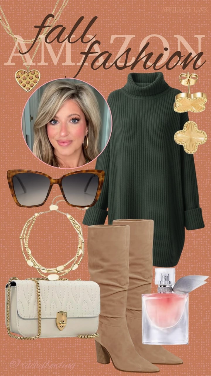 Fall’s best basics, all from Amazon 👏
This sweater dress + boots combo is everything right now — effortless, cozy, and elevated.

#amazonstyle #ltkfall #ootdfall

#LTKMidsize #LTKStyleTip #LTKSeasonal