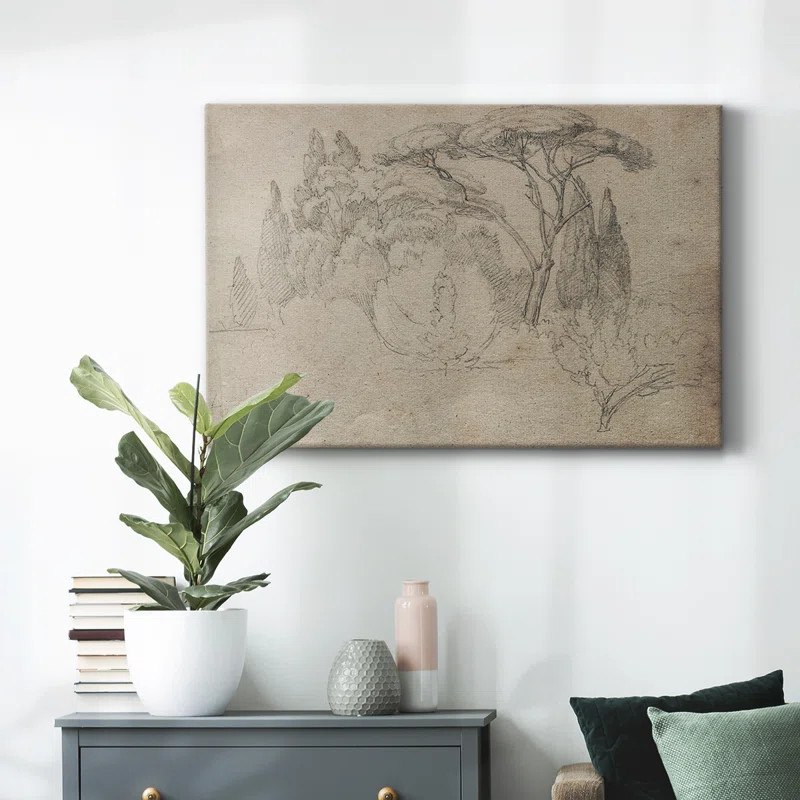 Red Barrel Studio® Vintage Sketch-LXIX Framed On Canvas Print | Wayfair | Wayfair North America