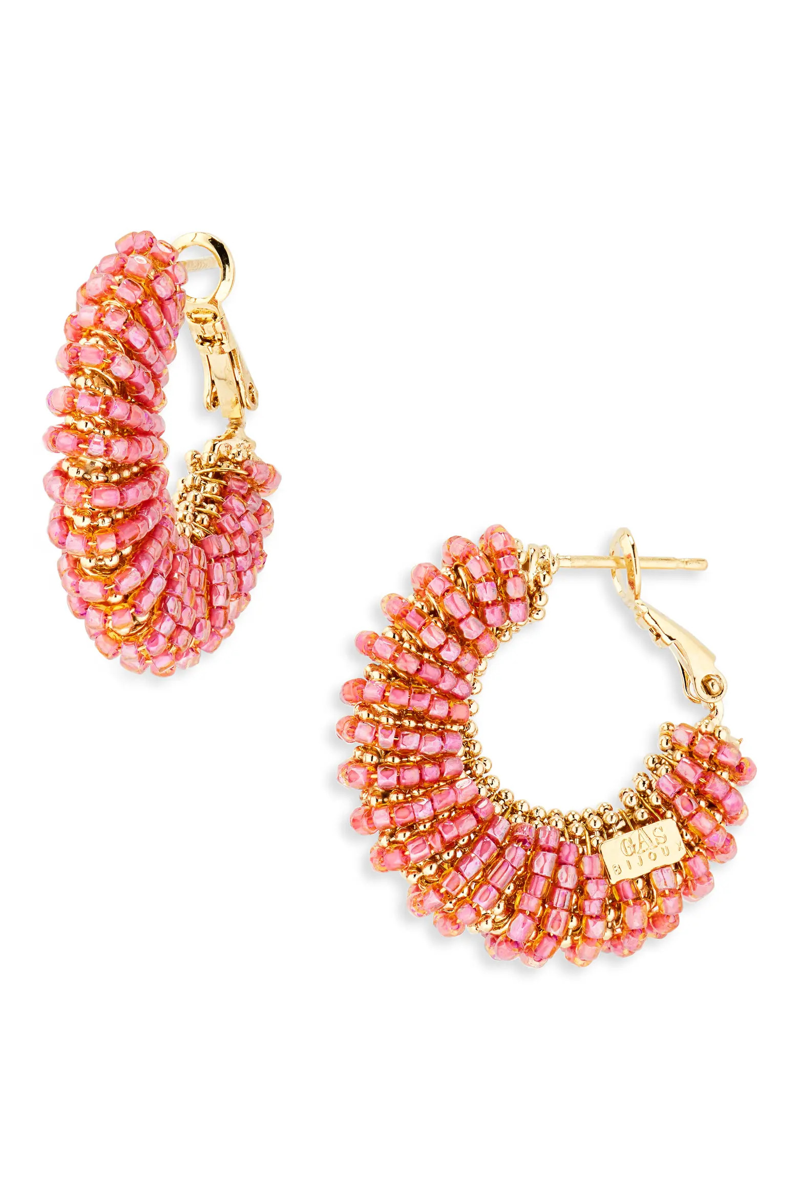 Izzia Beaded Hoop Earrings (Women) | Nordstrom | Nordstrom