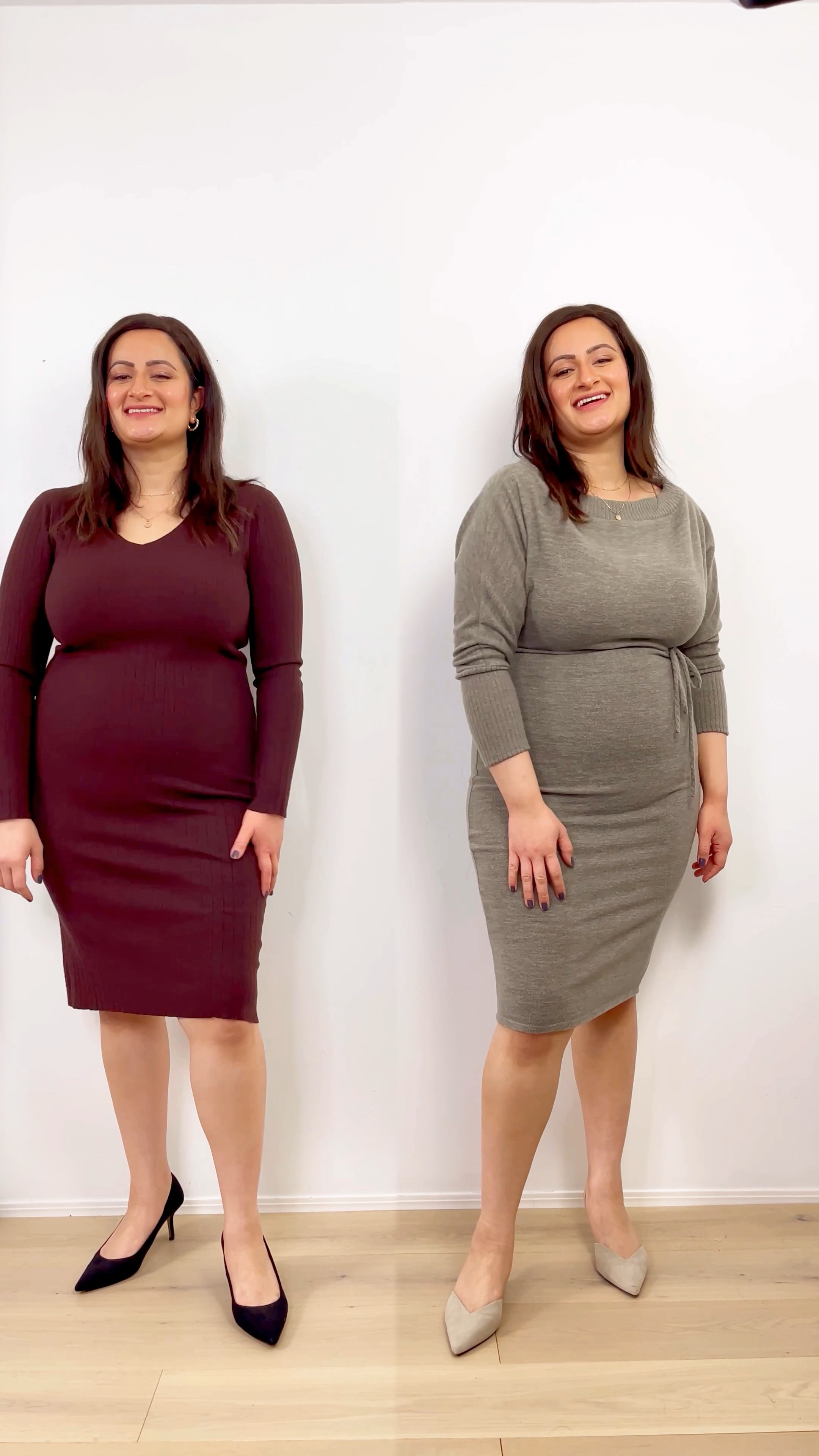 Body con fitted knit dress and shape wear. Winter style 
Winter outfit 

#LTKstyletip #LTKcurves #LTKunder100