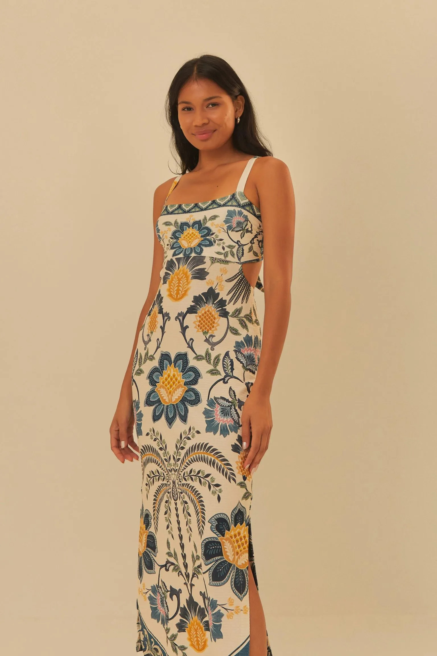 Vestido Midi Estampado Romance De Tucano | Farm Rio (BR)