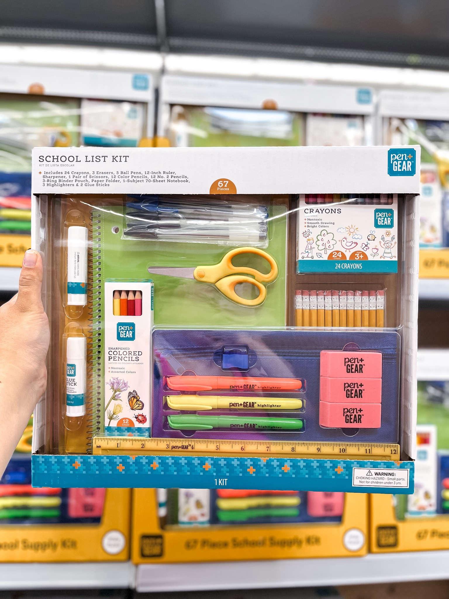 Pen+Gear 67 Piece School Supply Bundle Kit, all the essentials for the first day of school at Walmart 

#LTKkids #LTKU #LTKBacktoSchool