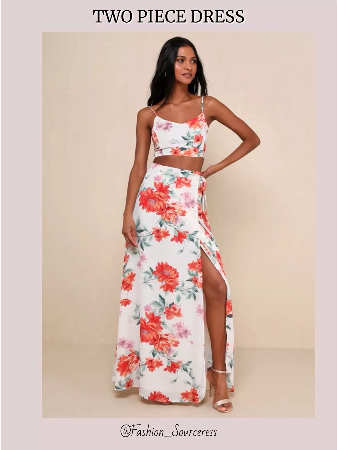 two piece summer dresses Pink Size medium Bust Sparkly Draped Maxi Two Piece