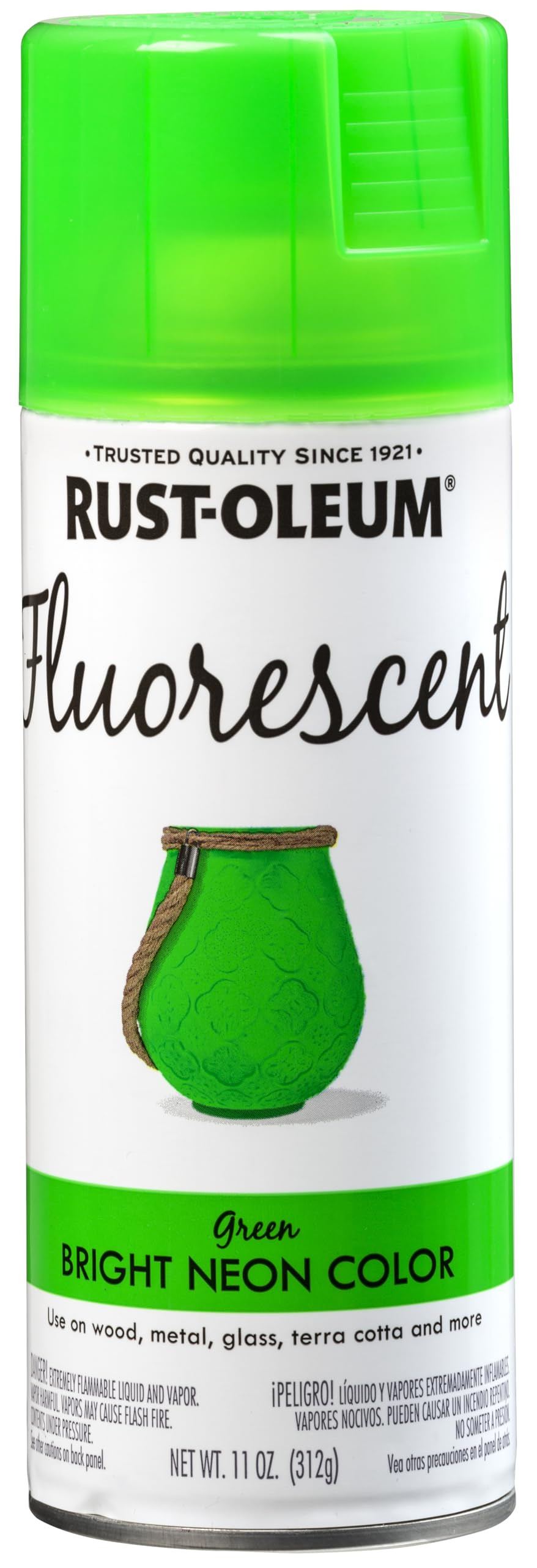 Rust-Oleum 342417 Specialty Fluorescent Spray Paint, 11 oz, Green | Amazon (US)