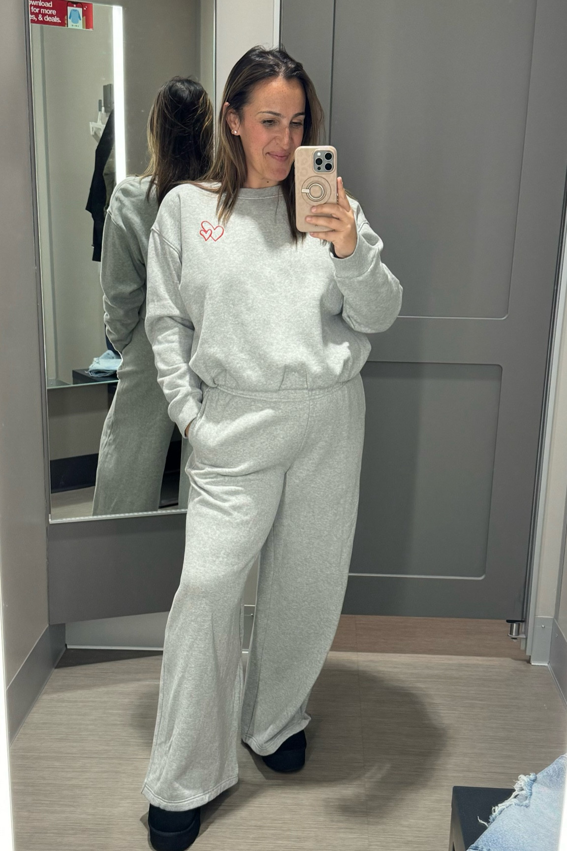 Target new arrivals! This one is so comfy! Sweatpants are more of a midsize. Wearing large in both. 

#LTKstyletip #LTKmidsize #LTKsalealert