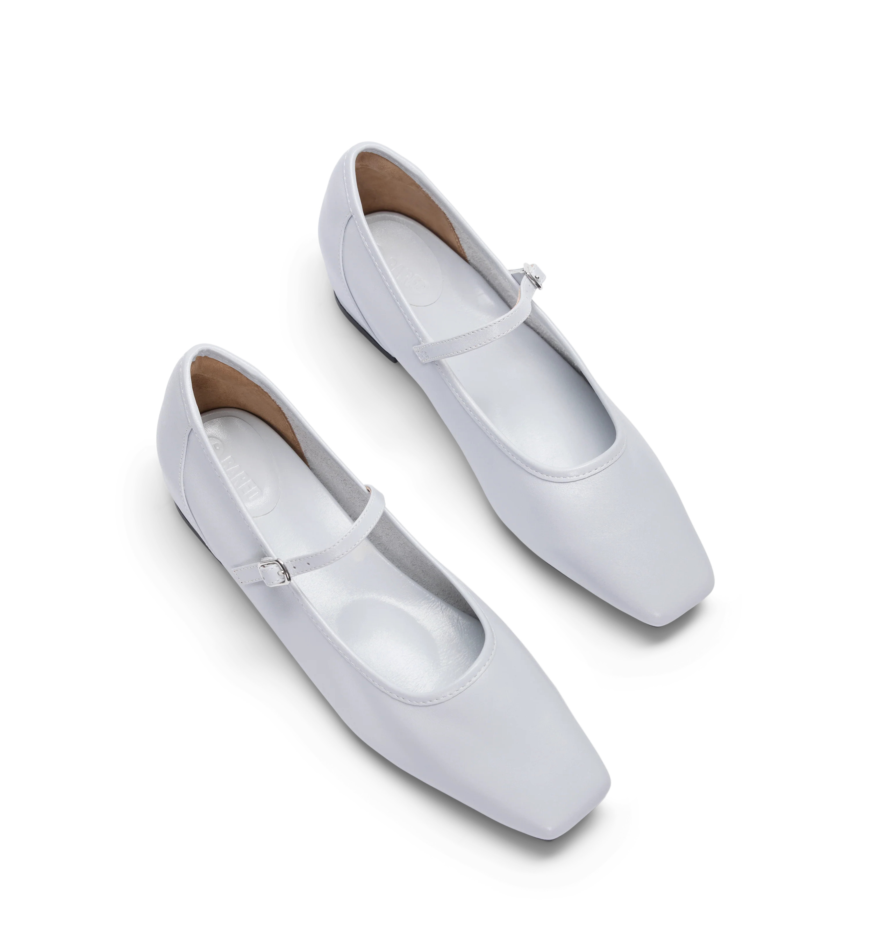 Surfbird Ice Blue Leather Ballet Flats - Bared Footwear | Bared Footwear