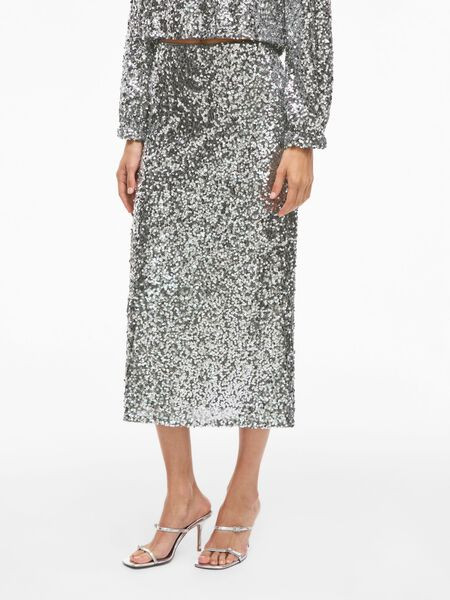 VIIBIZA SEQUIN MIDI SKIRT | Vila.com