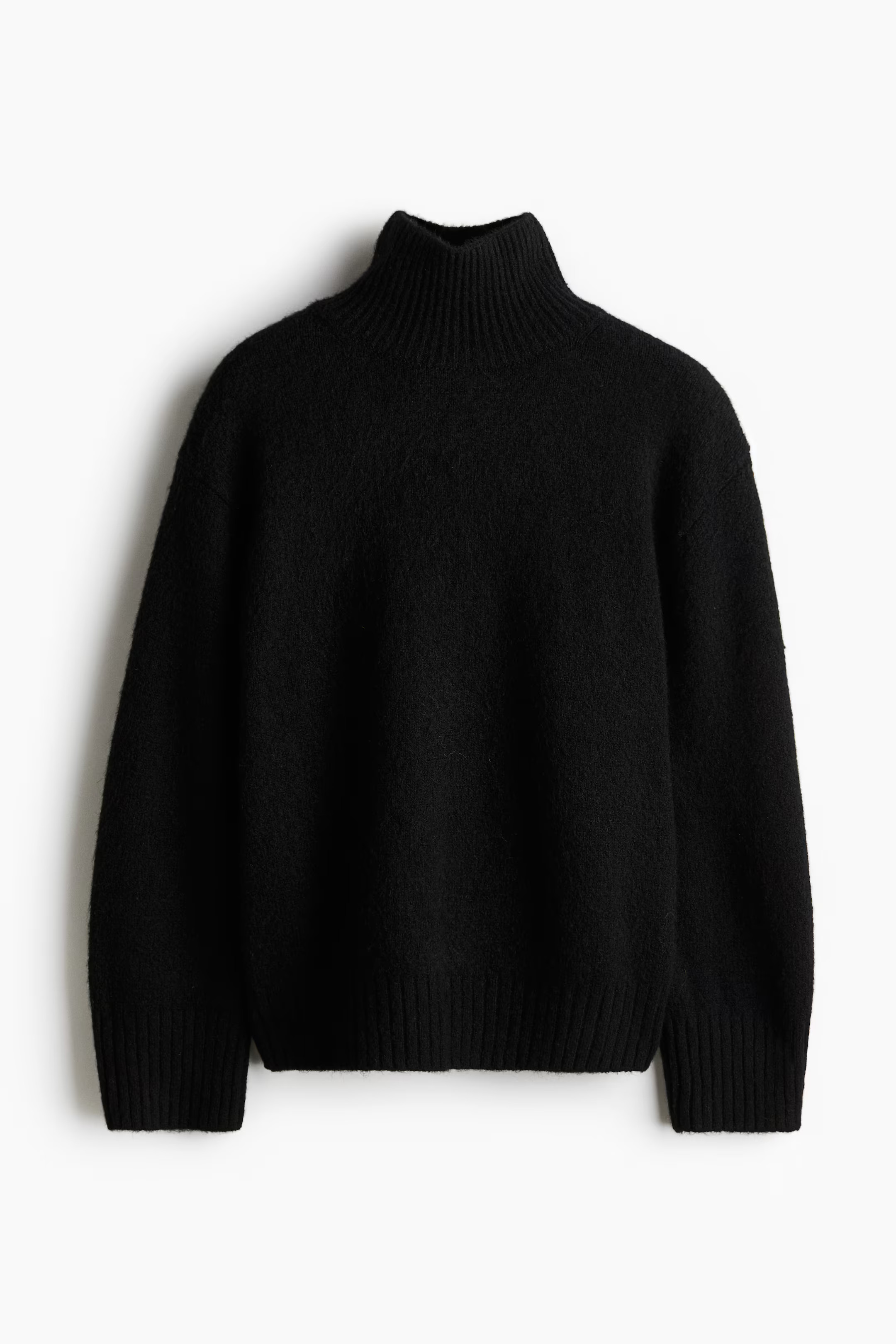 Fine-Knit Mock Turtleneck Sweater | H&M (US + CA)