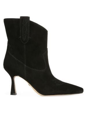 Moe Spool Heel Suede Booties | Saks Fifth Avenue OFF 5TH