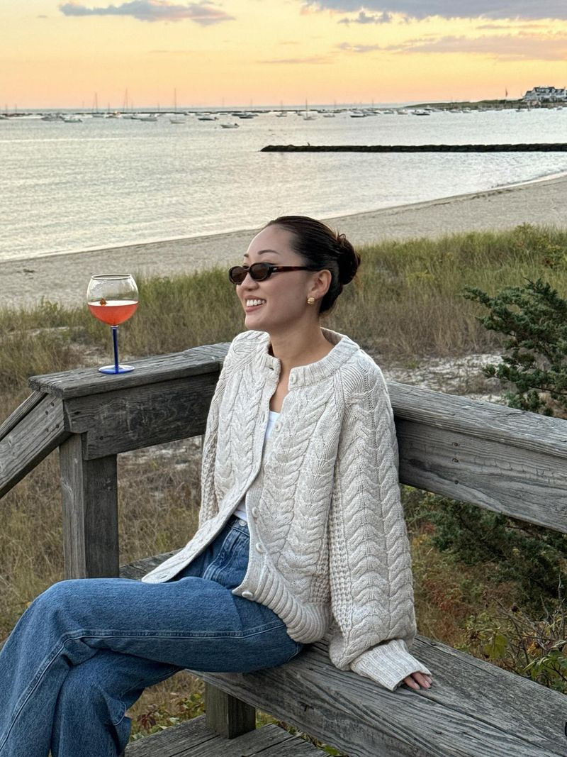 Cozy sweater and jeans  

 