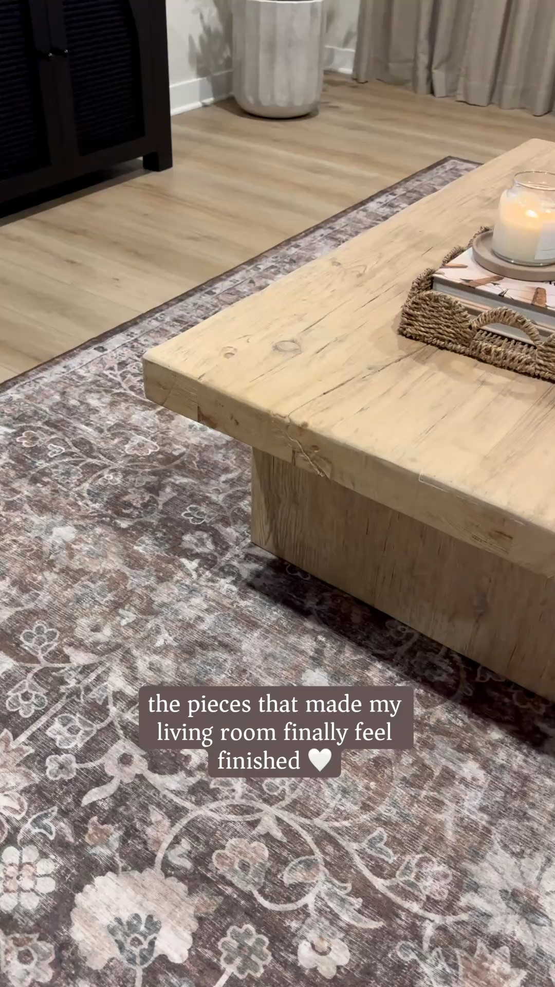 Moody rug, brown floral rug, wood console table, tv media stand, tv sideboard, black cane arch cabinet, area rug, living room decor, entryway decor, wayfair 

#LTKSaleAlert #LTKSeasonal #LTKHome