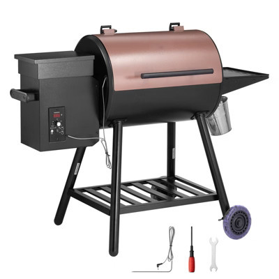 VEVOR Wood Pellet Grill Smoker, 8 in 1 BBQ Grills for Outdoor Cooking, 456 Square Inches Cook Area Electric Grill, 500°F Max Temperature, Black | Target