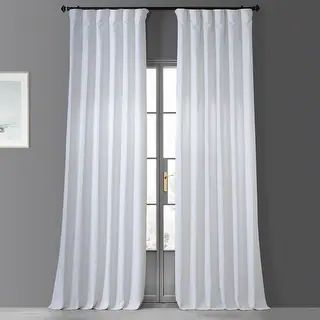 Heavy Faux Linen Single Curtain Panel | Bed Bath & Beyond