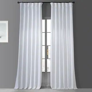 Heavy Faux Linen Single Curtain (1 Panel) - On Sale - Overstock - 9734118 | Bed Bath & Beyond