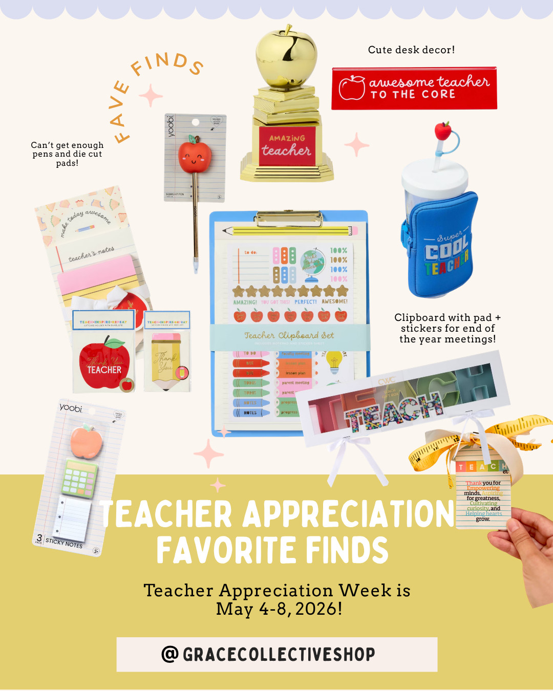 Looking for teacher gift ideas for Teacher Appreciation week? Look no further! 

 

#LTKmomlife #LTKSeasonal #LTKKids
