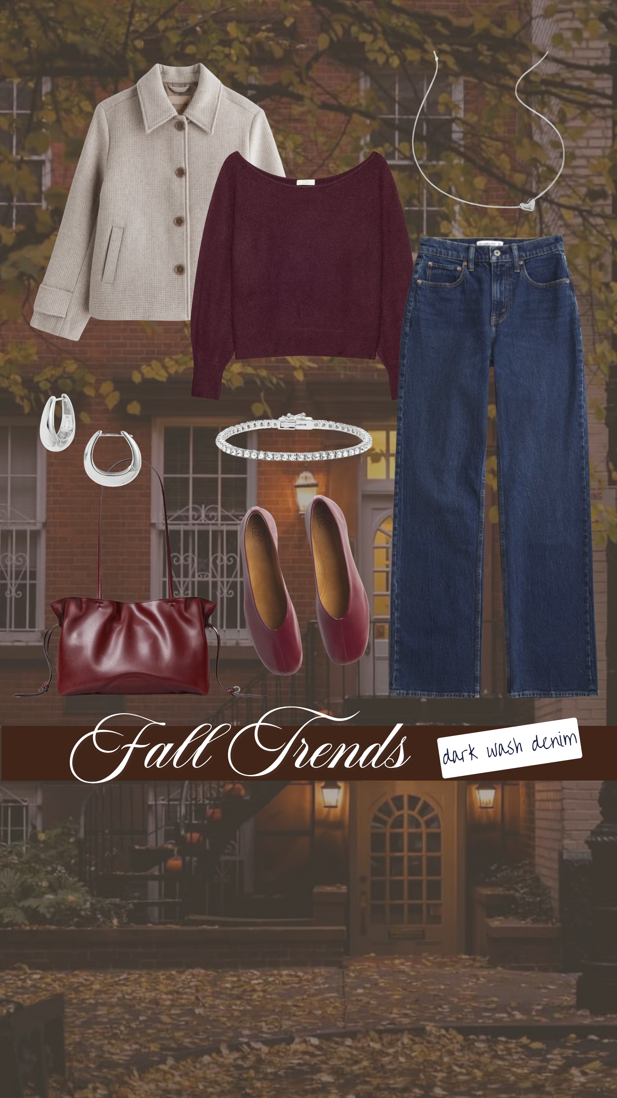 Fall trends I'm loving: burgundy and dark wash denim!

Fall outfits, fall trends, fall style, glove flats, denim outfit ideas, fall sweaters 

 #LTKootd