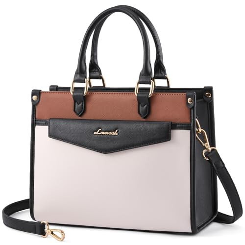 LOVEVOOK Purses and Handbags for Women, Trendy Satchel Tote Purse, PU Leather Crossbody Shoulder Bag Top Handle for Ladies | Amazon (US)