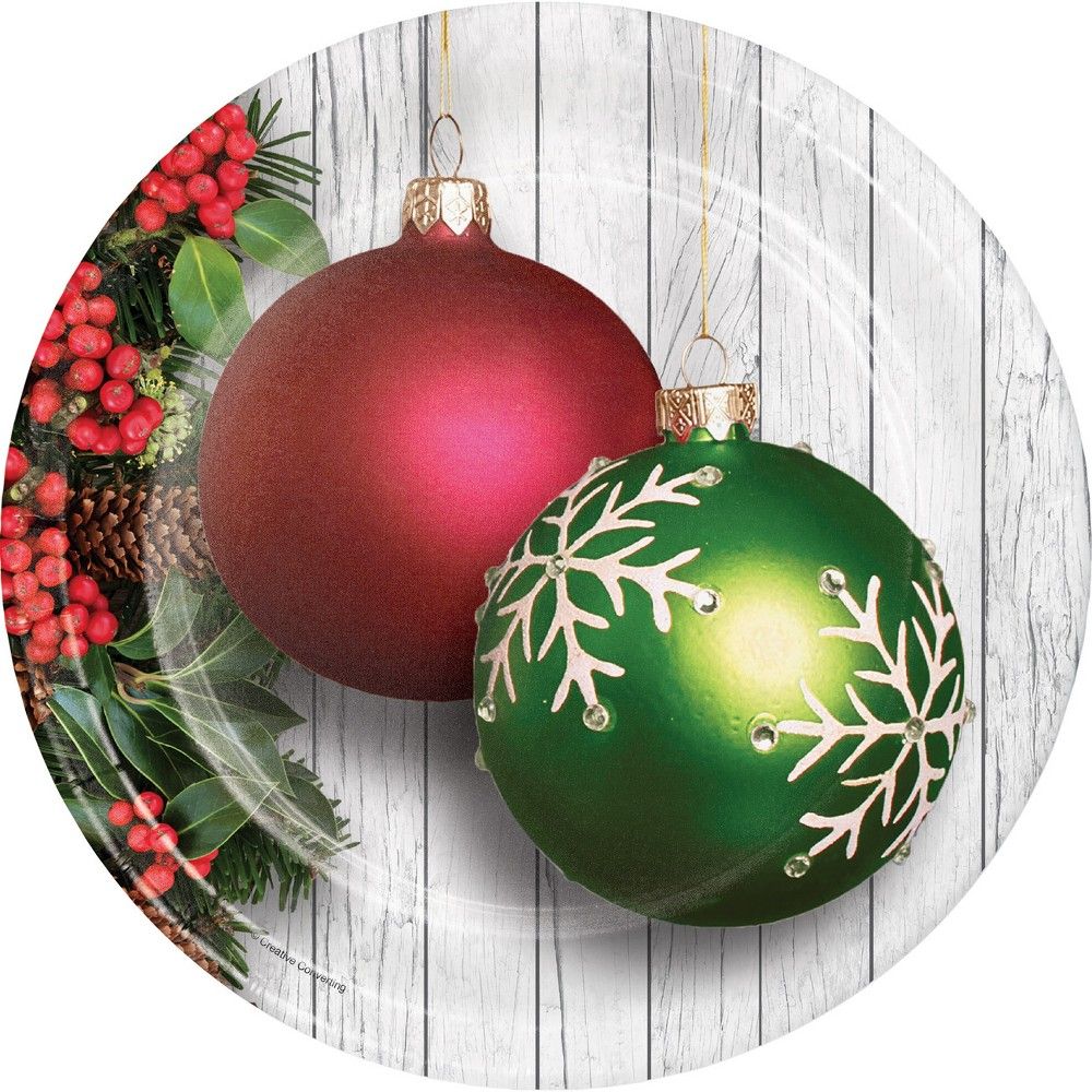 Christmas Ornaments Paper Plates | Target