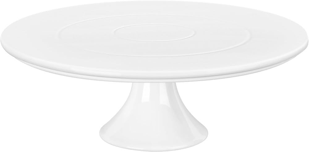 Kootek White Cake Stand, 12 x 12 Inches Porcelain Cake Plate Cake Pedestal Stand Display Dessert ... | Amazon (US)