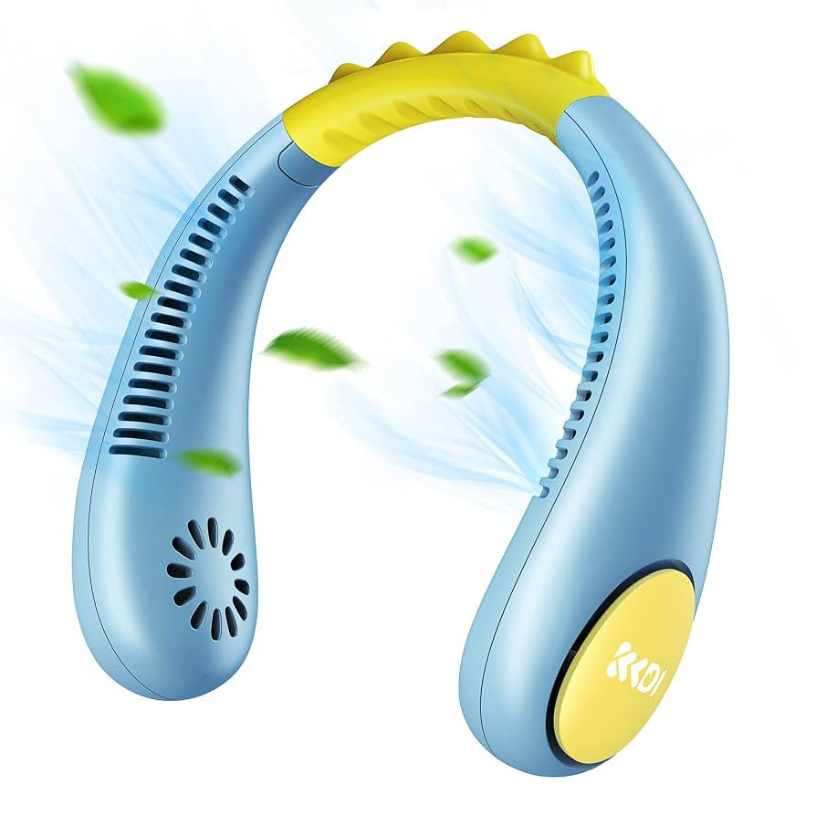 Kids Neck Fan, Portable Bladeless Fans for Kid 4-14Y Girls & Boys, 2600mAh USB Personal Mini Cool... | Amazon (US)
