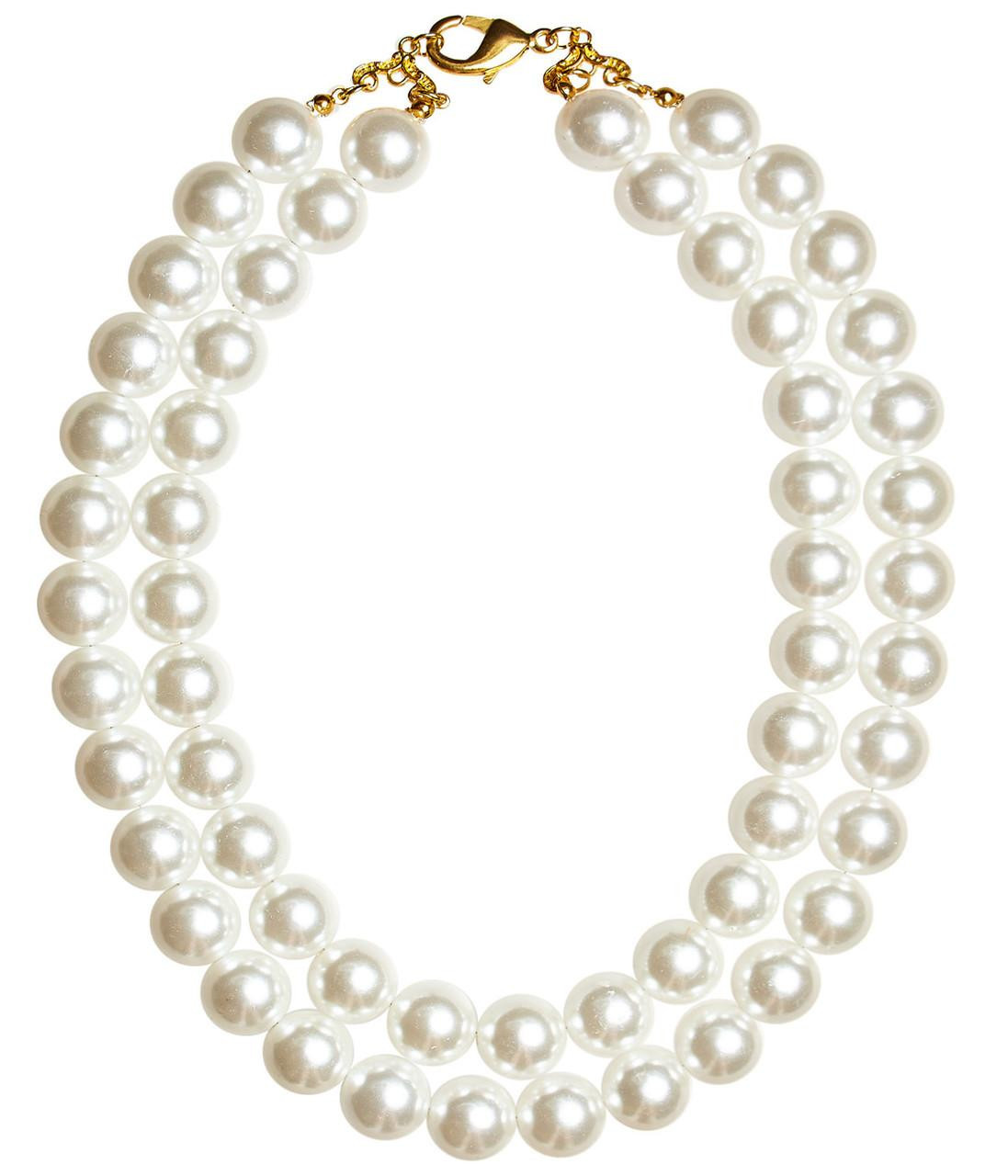 Double Birdie - Pearl  Statement Necklace | Lisi Lerch Inc