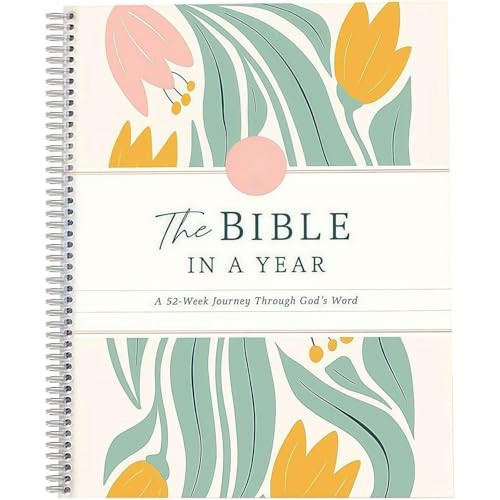 HLPFA The Bible in a Year A 52-Week Study for Women, 8.27" * 5.83" Spiral Bible Study Guide, 52-Week Bible Study Plan | Amazon (US)