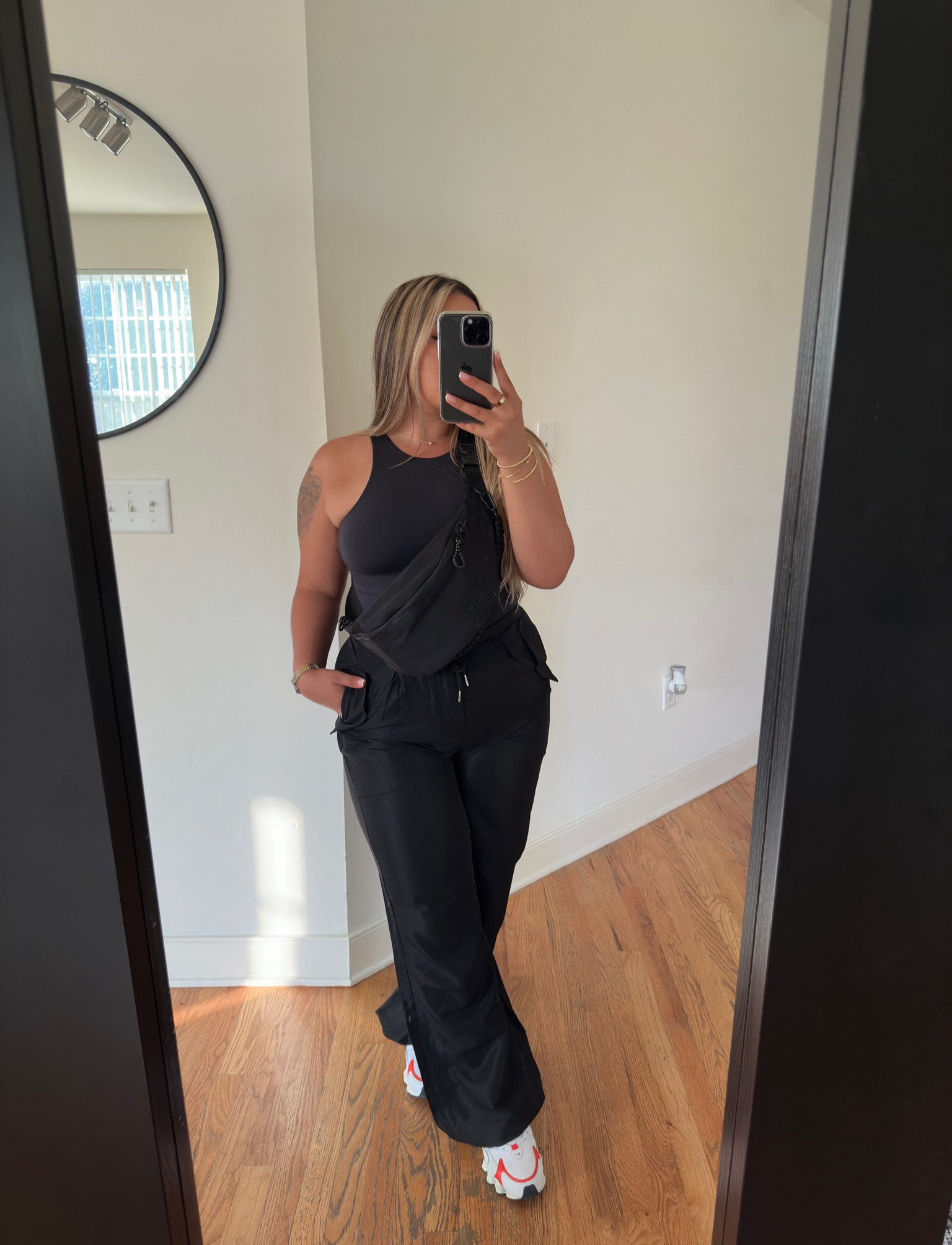 Dress Down Days👟🖤 

Wearing size L in the cargos🫶🏼

#LTKstyletip #LTKSeasonal