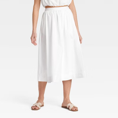 Women's Midi Picnic A-Line Skirt - A New Day™ | Target