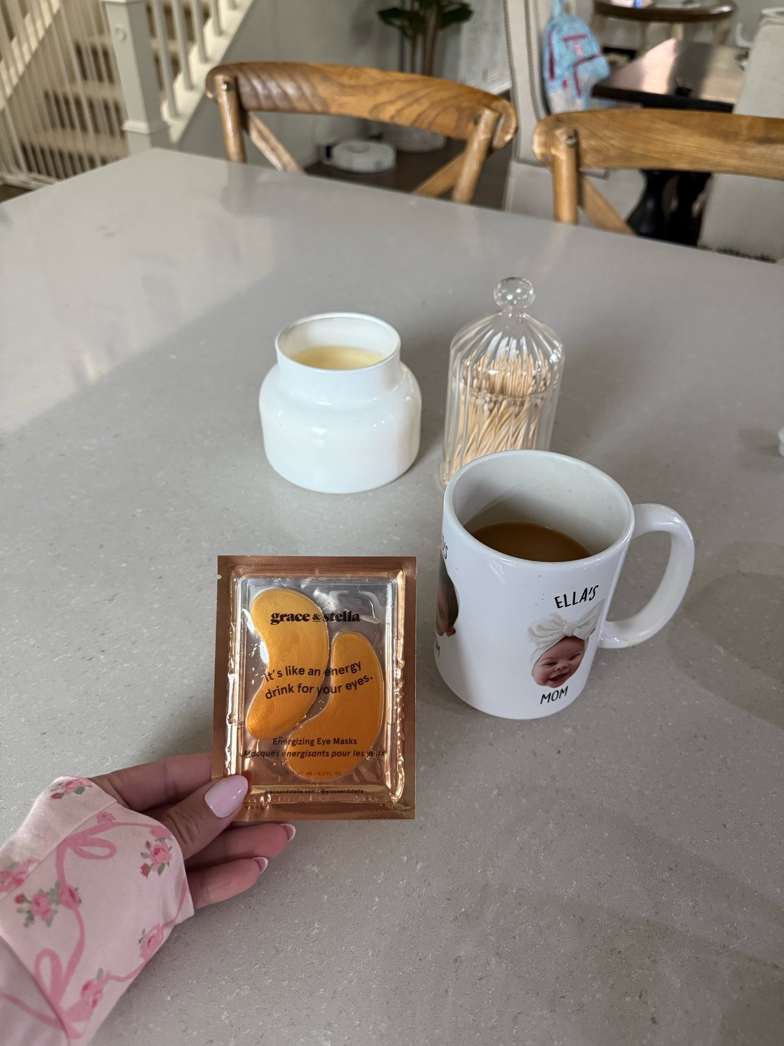 Some of my morning must haves 💤☕️ I’ve been loving some eye masks in the morning! This brand I like to keep refrigerated and then out them on, so refreshing 👌🏻 

Amazon, Stella and Grace, eye masks, Type League Press, personalized coffee mug, face mug, candle, matches, Target, home decor, In My Jammers, pajama set, matching pajamas

#LTKmorningroutine #LTKmomlife #LTKselfcare