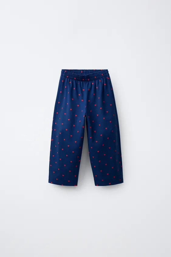 HEART PRINT BALLOON PANTS | Zara US