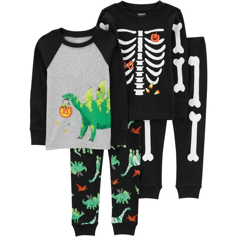 Carter's Child of Mine Toddler Halloween Pajamas, 2-Pack, 4-Piece, Sizes 12M-5T | Walmart (US)