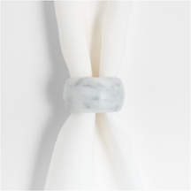 Marble Napkin Ring + Reviews | Crate & Barrel | Crate & Barrel