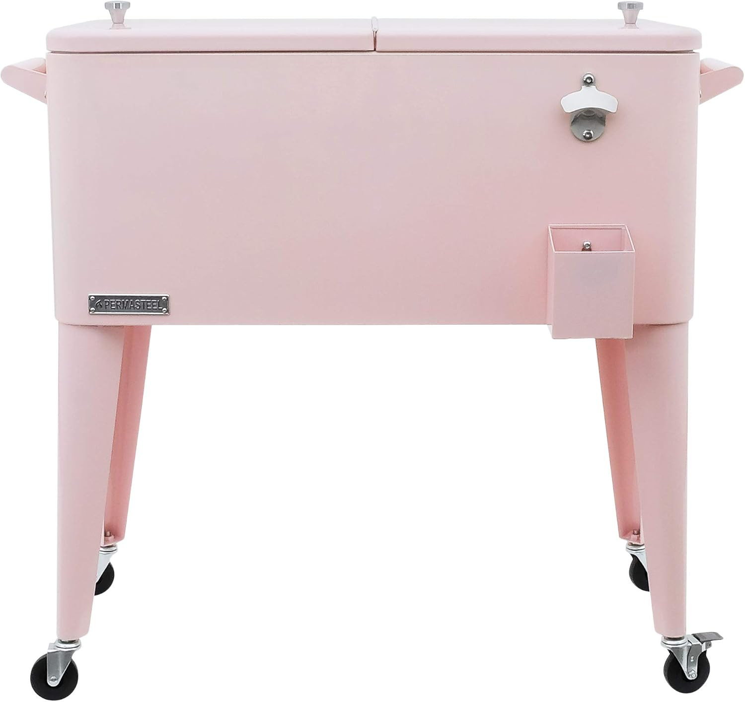 Permasteel PS-A203-PK 80 Quart Portable Rolling Patio Cooler, Pink | Amazon (US)