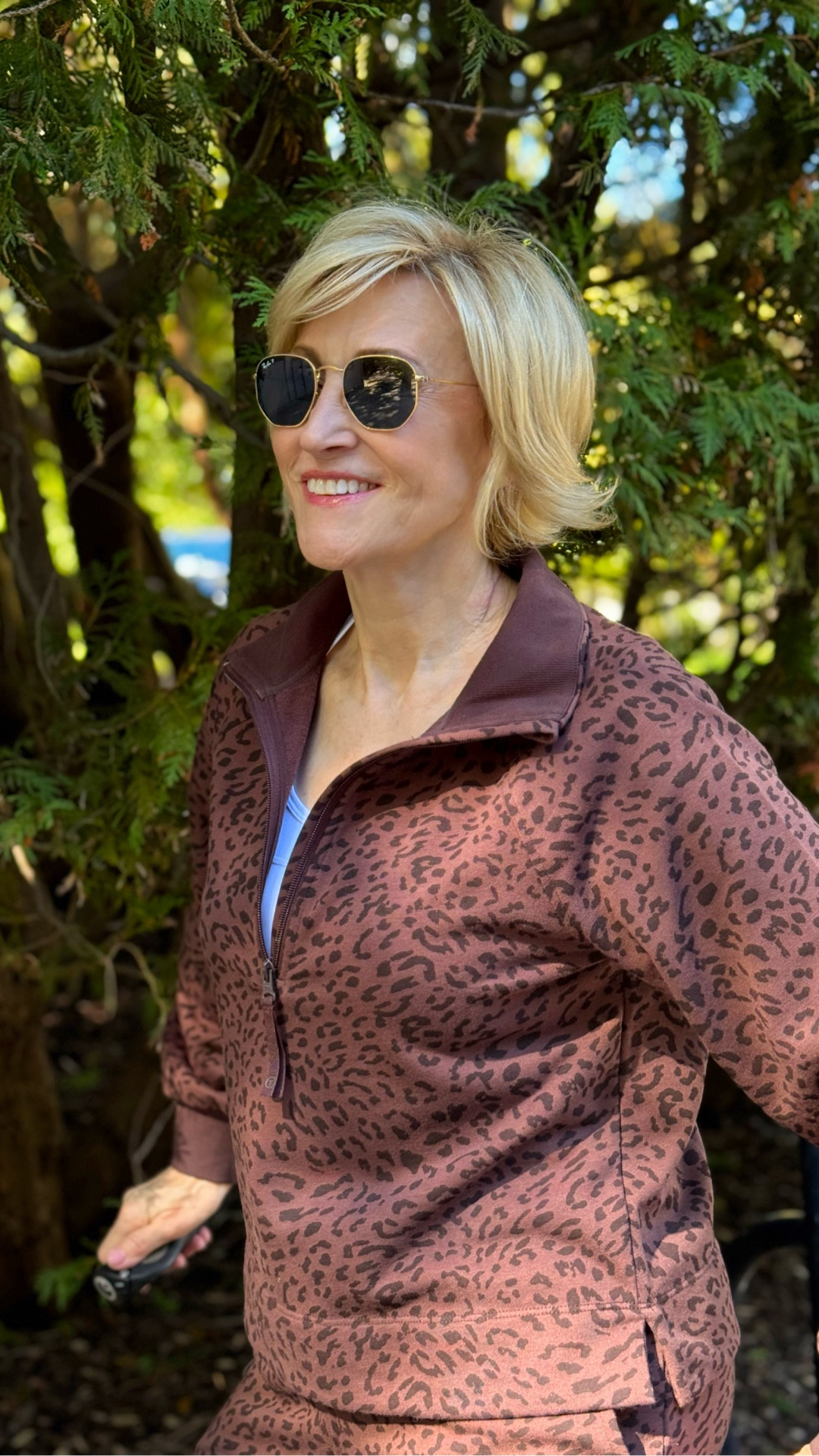 Who says workout gear can’t have a little personality? 🐆
This two-piece leopard set from Talbots is my kind of activewear—comfortable, confidence-boosting, and just the right amount of bold. Perfect for a walk, a stretch session, or those “I might work out… I might run errands” kind of days.

Because feeling strong is great—but feeling stylish while doing it? Even better. 💪✨

#LTKSeasonal #LTKOver40 #LTKootd