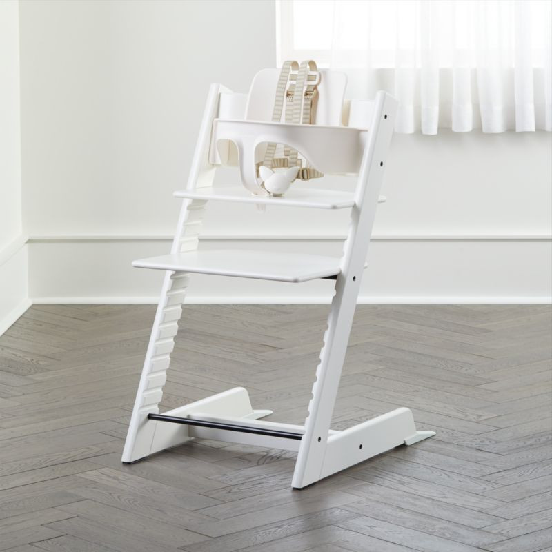White Tripp Trapp by Stokke High Chair + Reviews | Crate and Barrel | Crate & Barrel