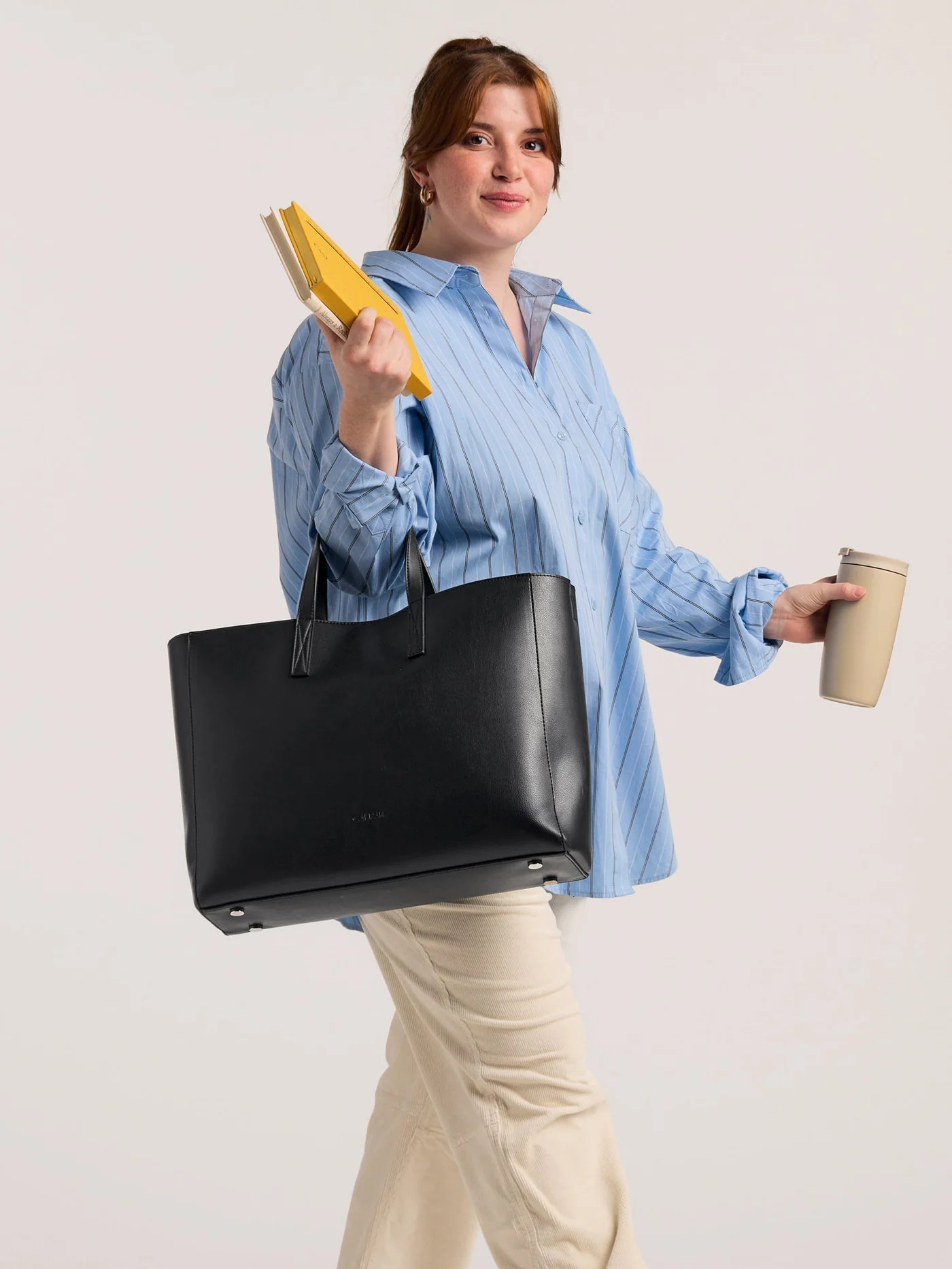 Haven Laptop Tote Bag in Black | CALPAK