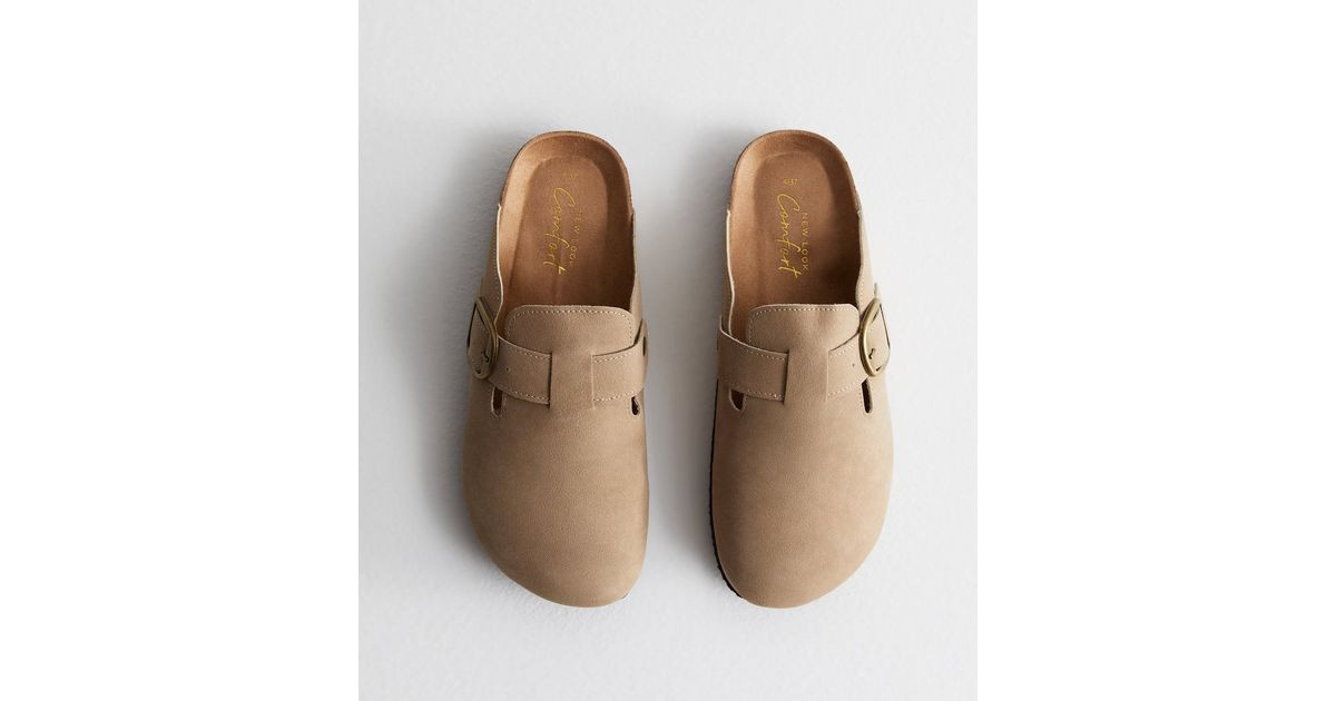 Sand Suedette Mules | New Look | New Look (UK)