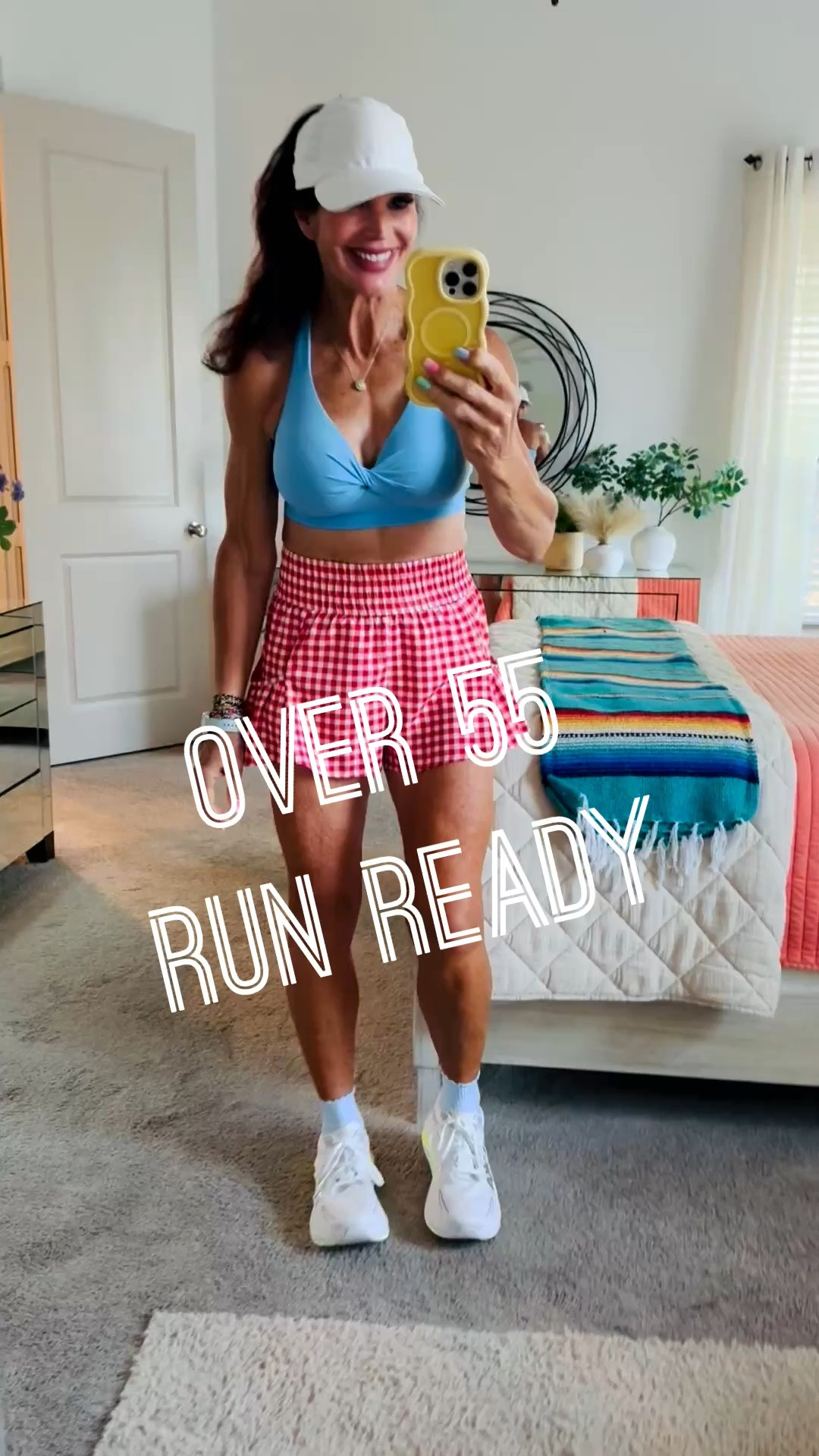 Got in a sweaty 6 miler today!  Love these adorable shorts and this bra is so comfy!  High pony hats are my jam too!!

#LTKootd #LTKfitnessgoals #LTKActive