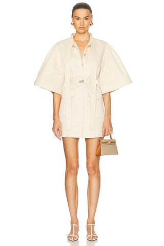 Alexis Corya Dress in Beige | FWRD 
