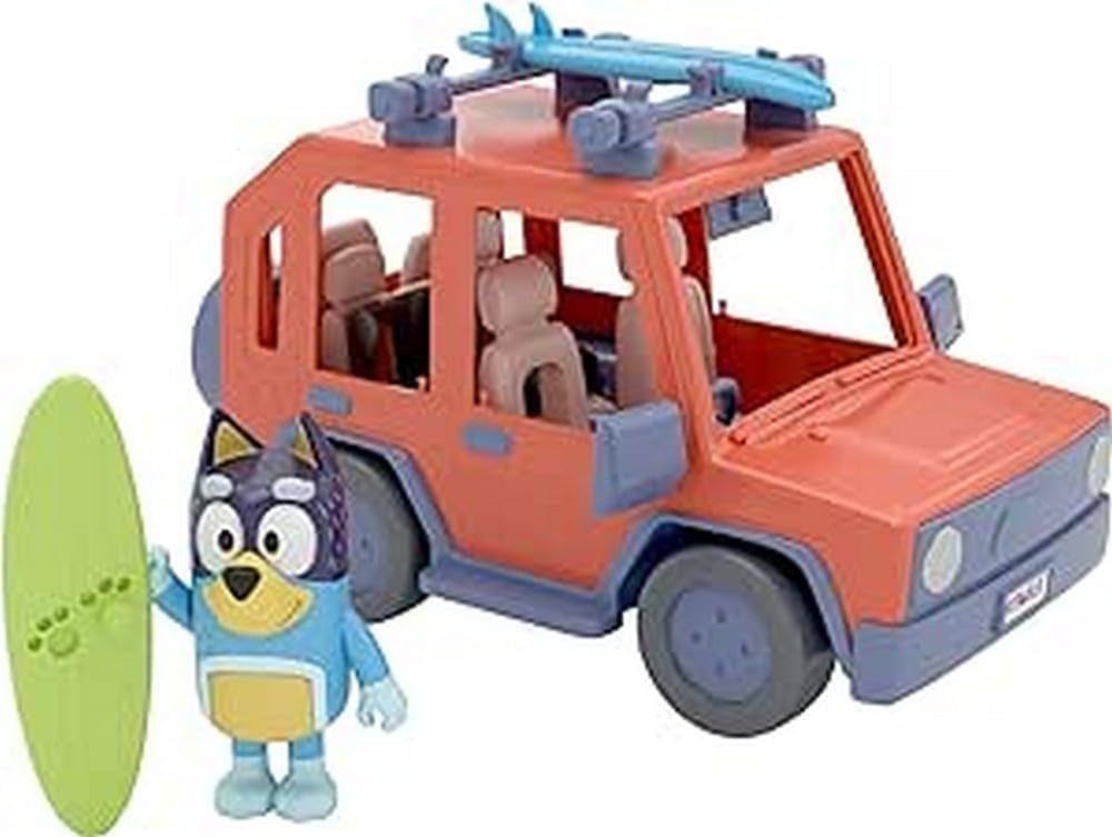 Bluey, 4WD Family Vehicle, with 1 Figure and 2 Surfboards | Customizable Car - Adventure Time | f... | Amazon (US)