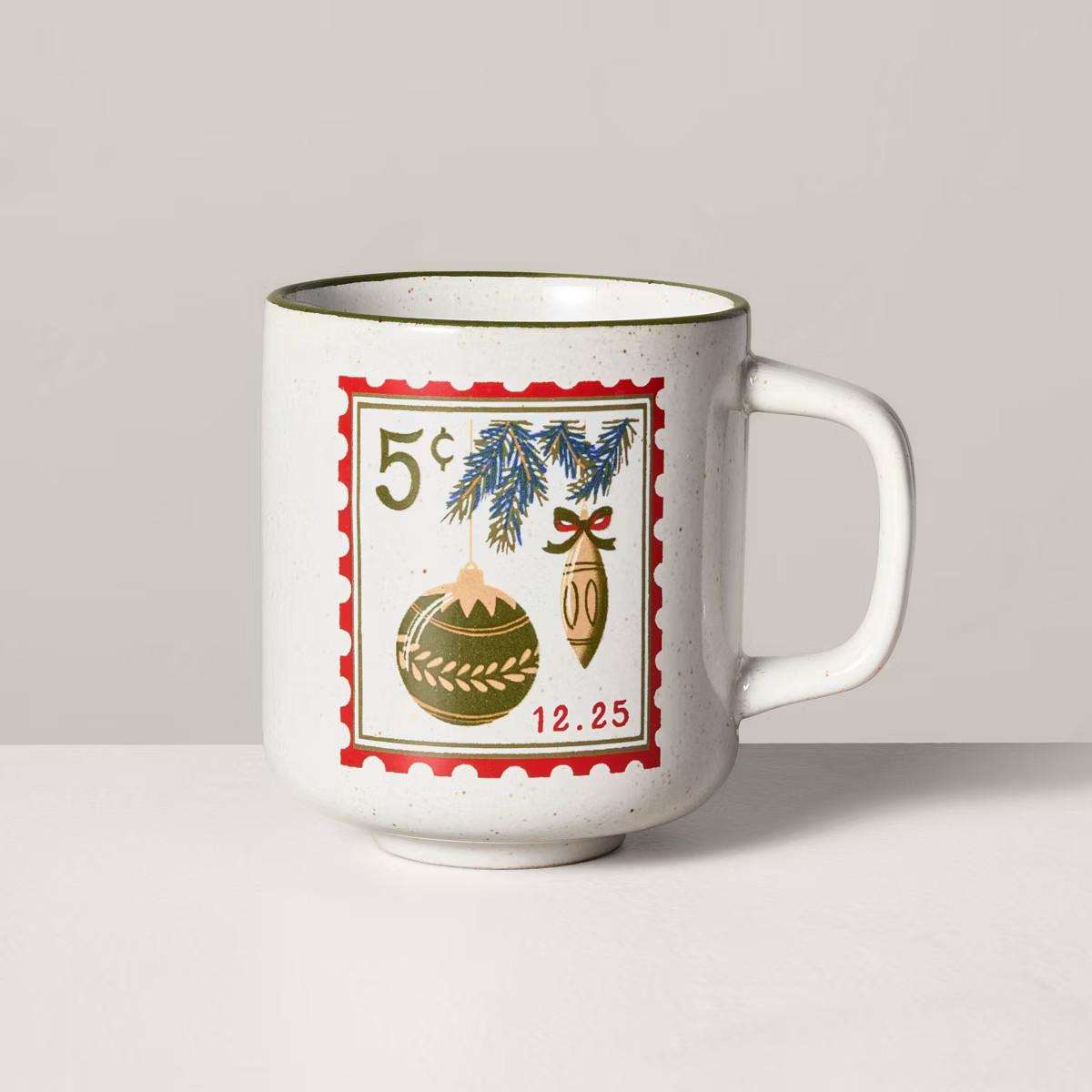 13oz Stoneware Christmas Stamp Mug - Hearth & Hand™ with Magnolia | Target