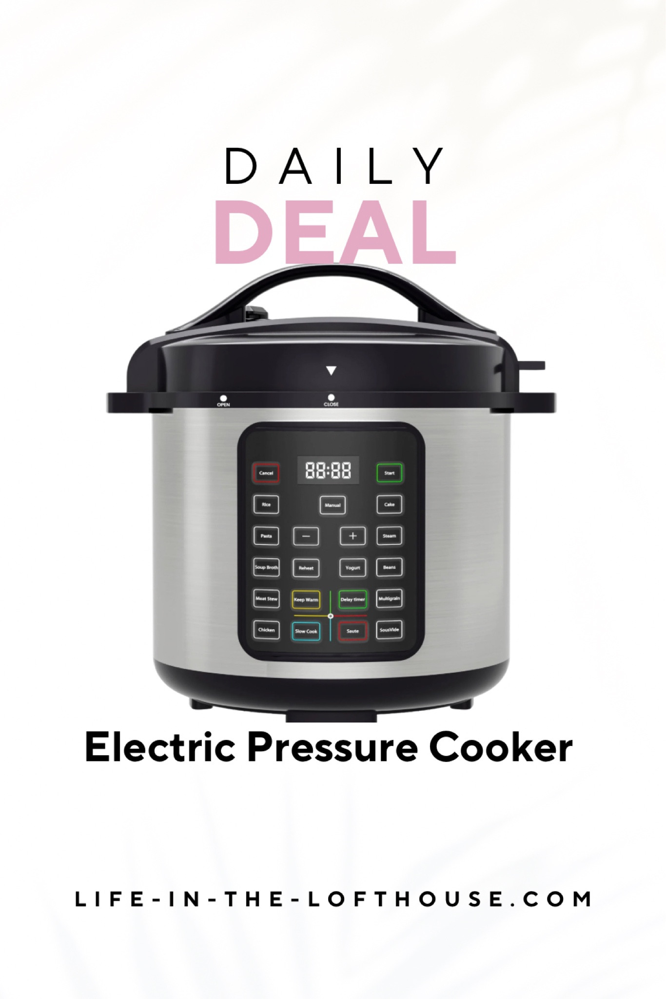EDX Instant Cooker 8 Quart 7-in-1 Electric Pressure Cooker Multi-Function Features & Stainless Steel Pot 

#LTKFindsUnder100 #LTKSaleAlert #LTKGiftGuide