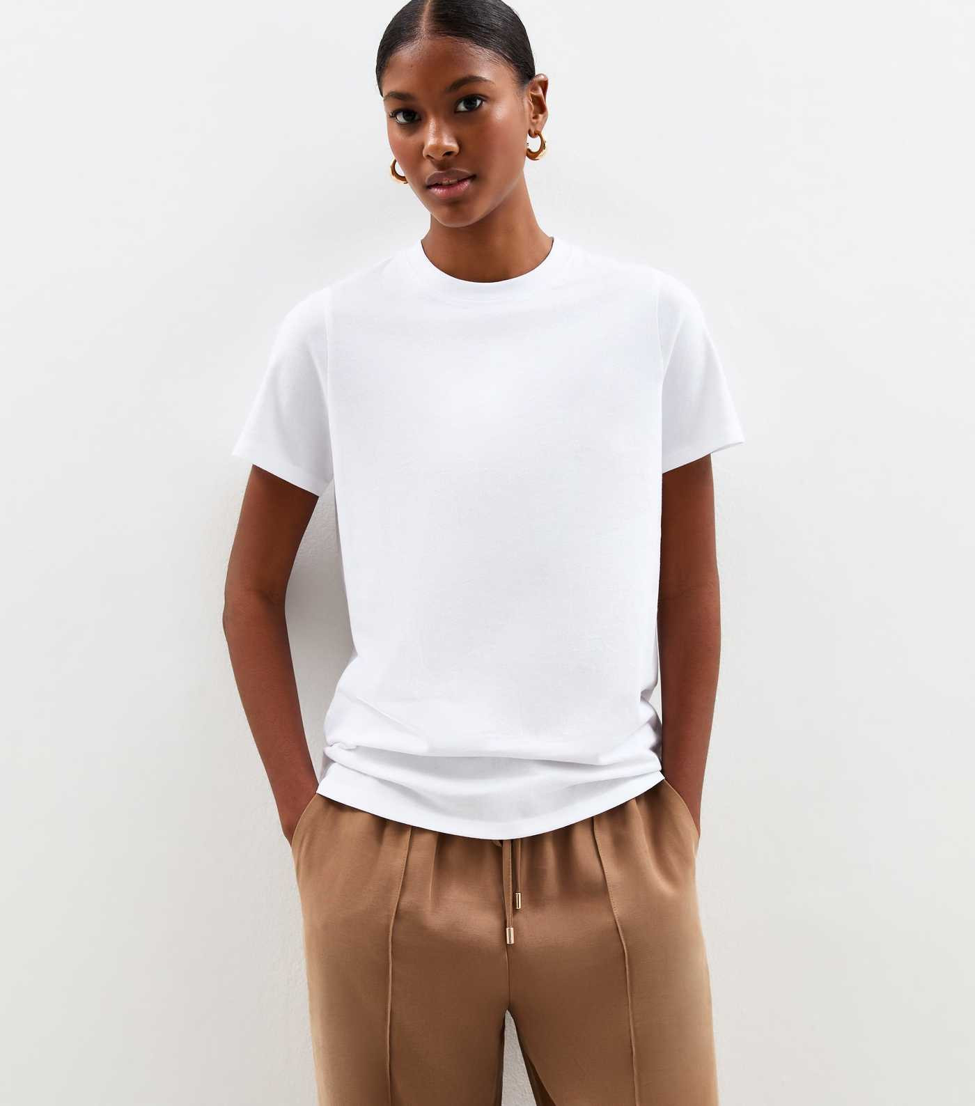 White Relaxed Jersey T-Shirt | New Look | New Look (UK)