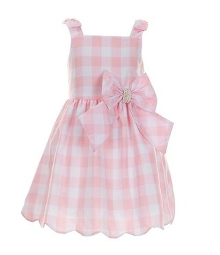 Little Girls 2T-6X Sleeveless Gingham Fit & Flare Dress | Dillard's